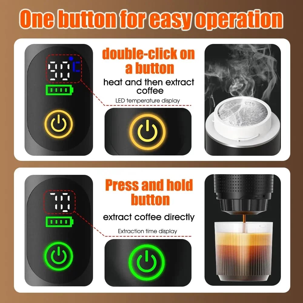 Kannettava espressokahvikone 3-in-1