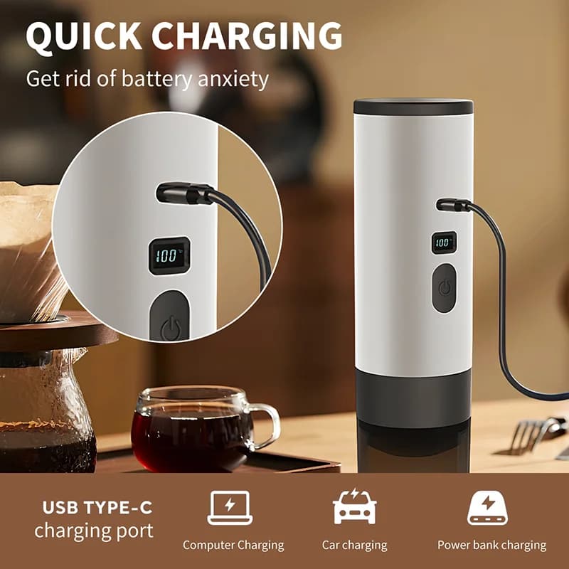 Kannettava sähköinen kahvinkeitin 7800mAh